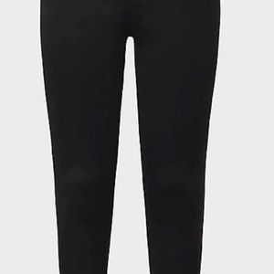 Torrid Skinny Luxe Black Sateen Stretch Jean